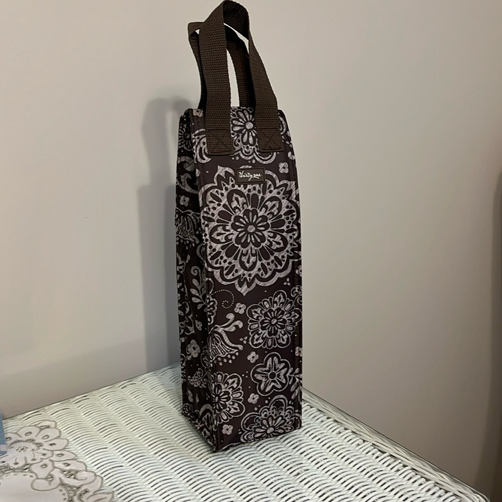 Thirty-one insulated wine bag brown